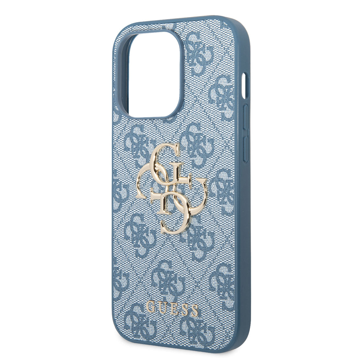 Apple iPhone 14 Pro Max Case GUESS PU Leather Large Metal Logo Design Cover Brown