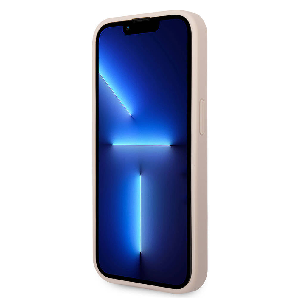 Apple iPhone 14 Pro Max Case GUESS PU Leather Large Metal Logo Design Cover Blue