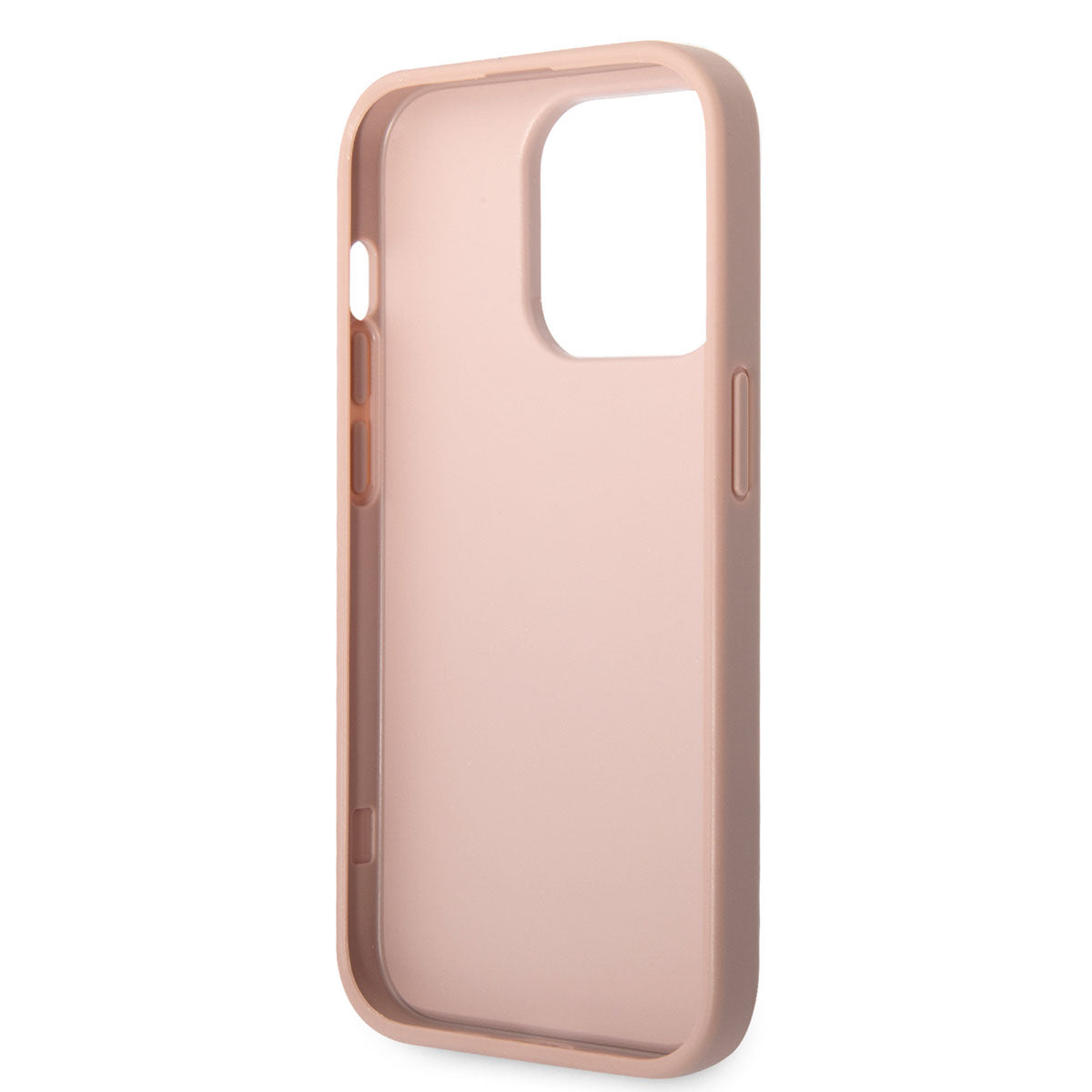 Apple iPhone 14 Pro Max Case GUESS PU Saffron Leather Card Holder Design Cover Pink