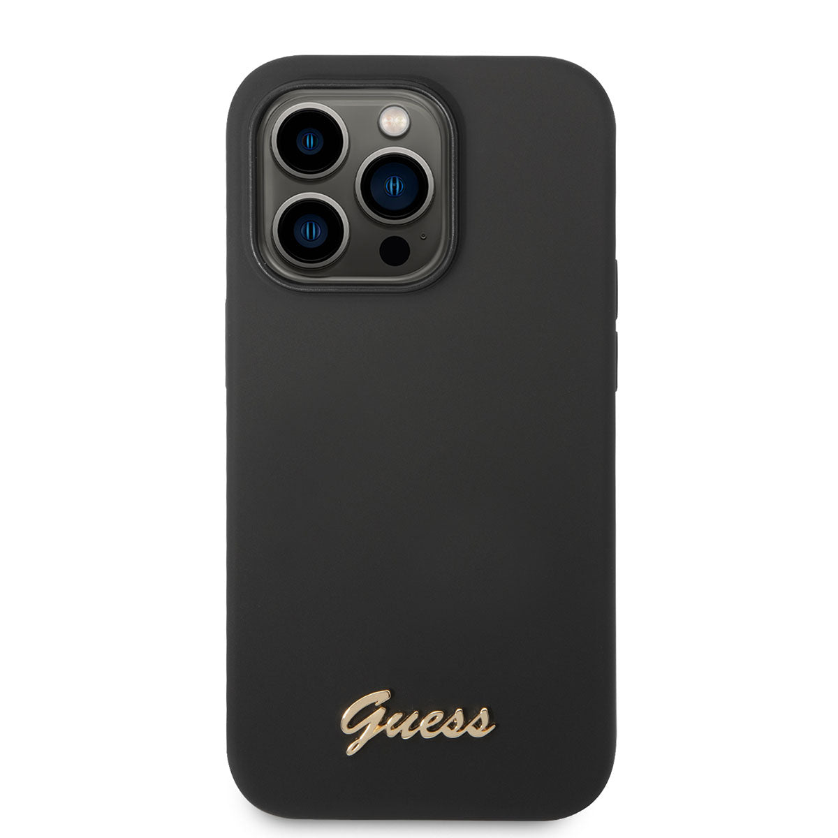 Apple iPhone 14 Pro Max Case GUESS Silicone Cover Black