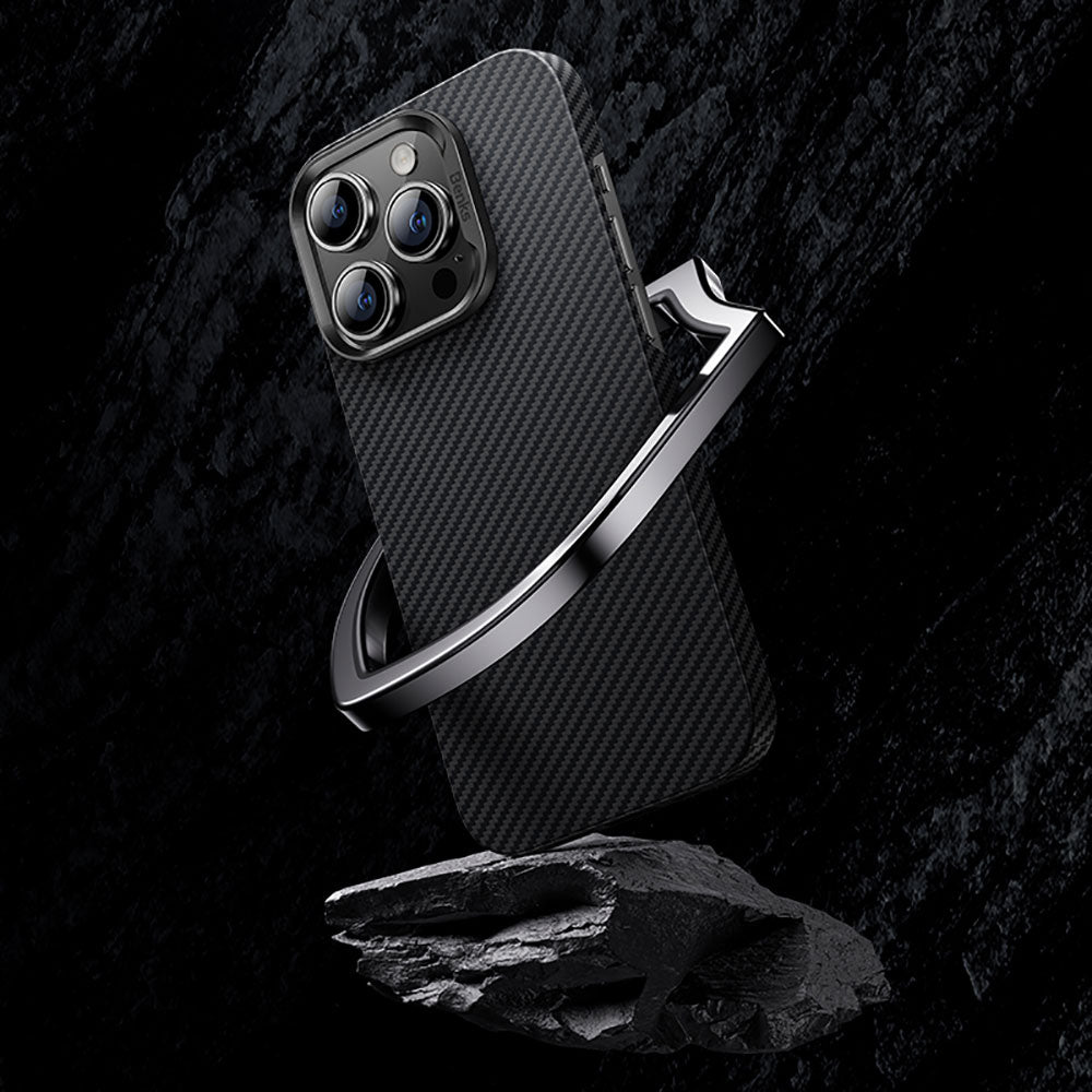 Apple iPhone 14 Pro Max Carbon Fiber Case Benks 600D Essential Kevlar Cover Black