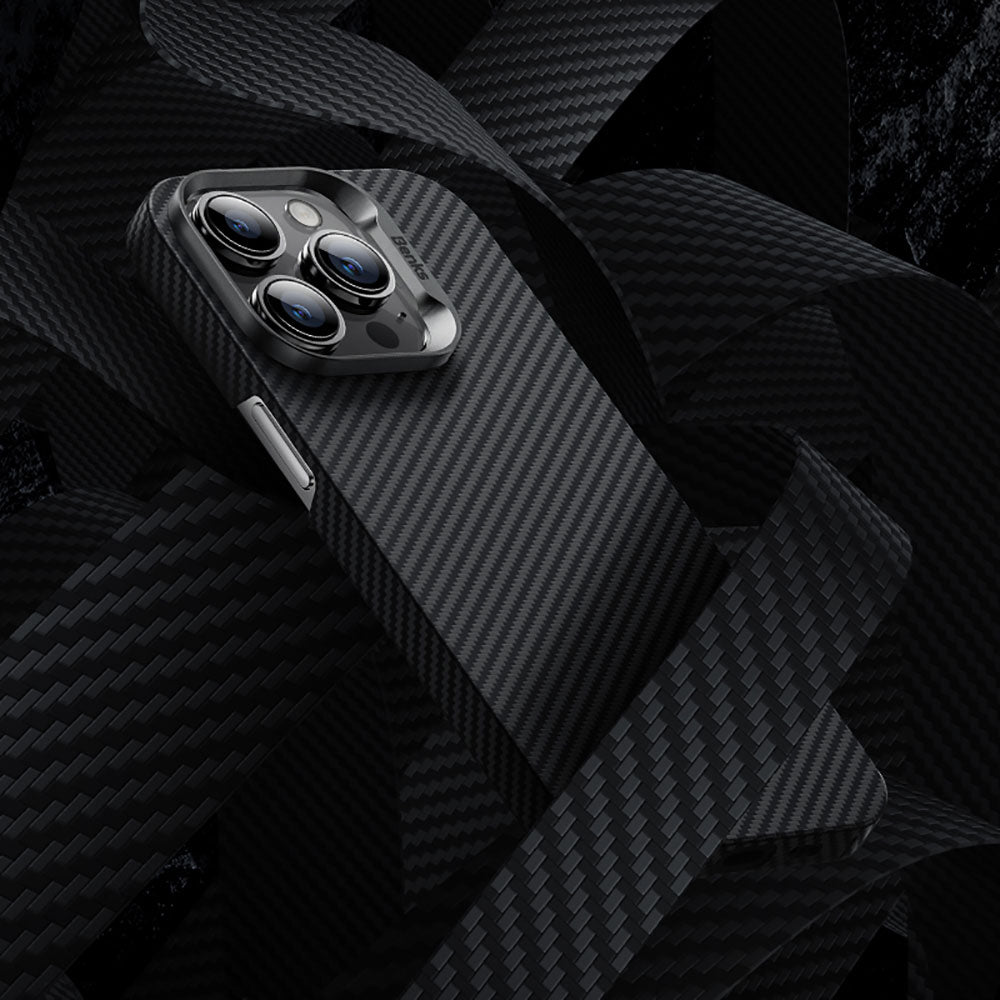 Apple iPhone 14 Pro Max Carbon Fiber Case Benks 600D Essential Kevlar Cover Black