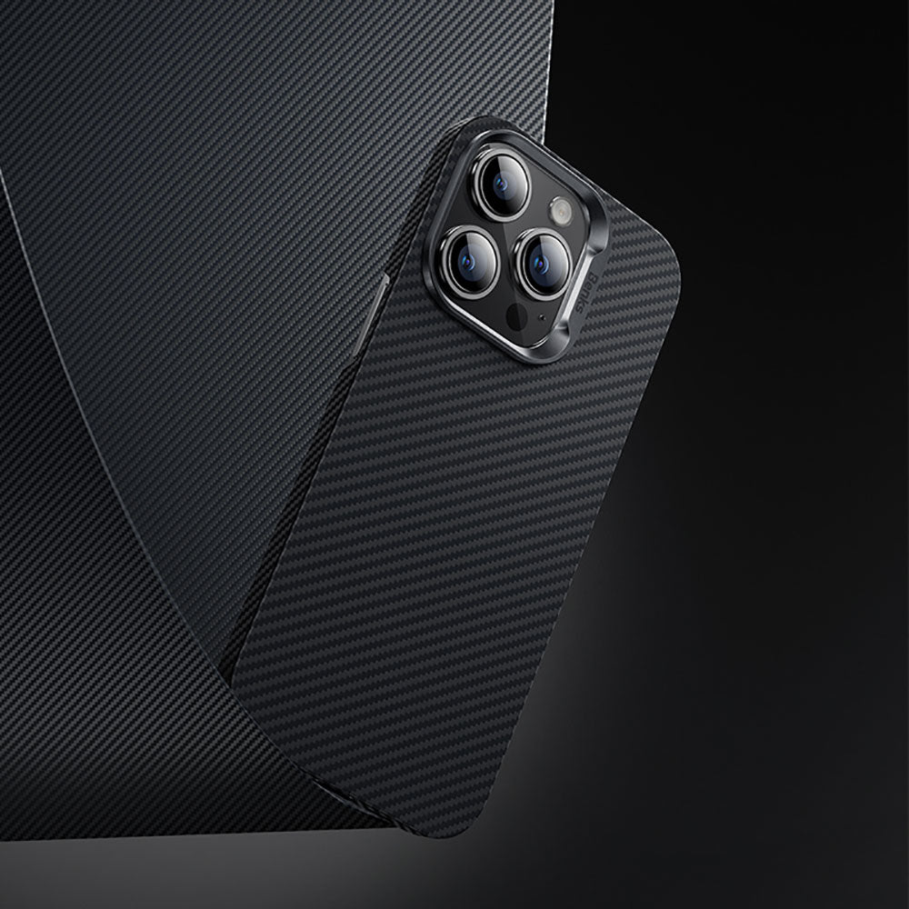 Apple iPhone 14 Pro Max Carbon Fiber Case Benks 600D Essential Kevlar Cover Black
