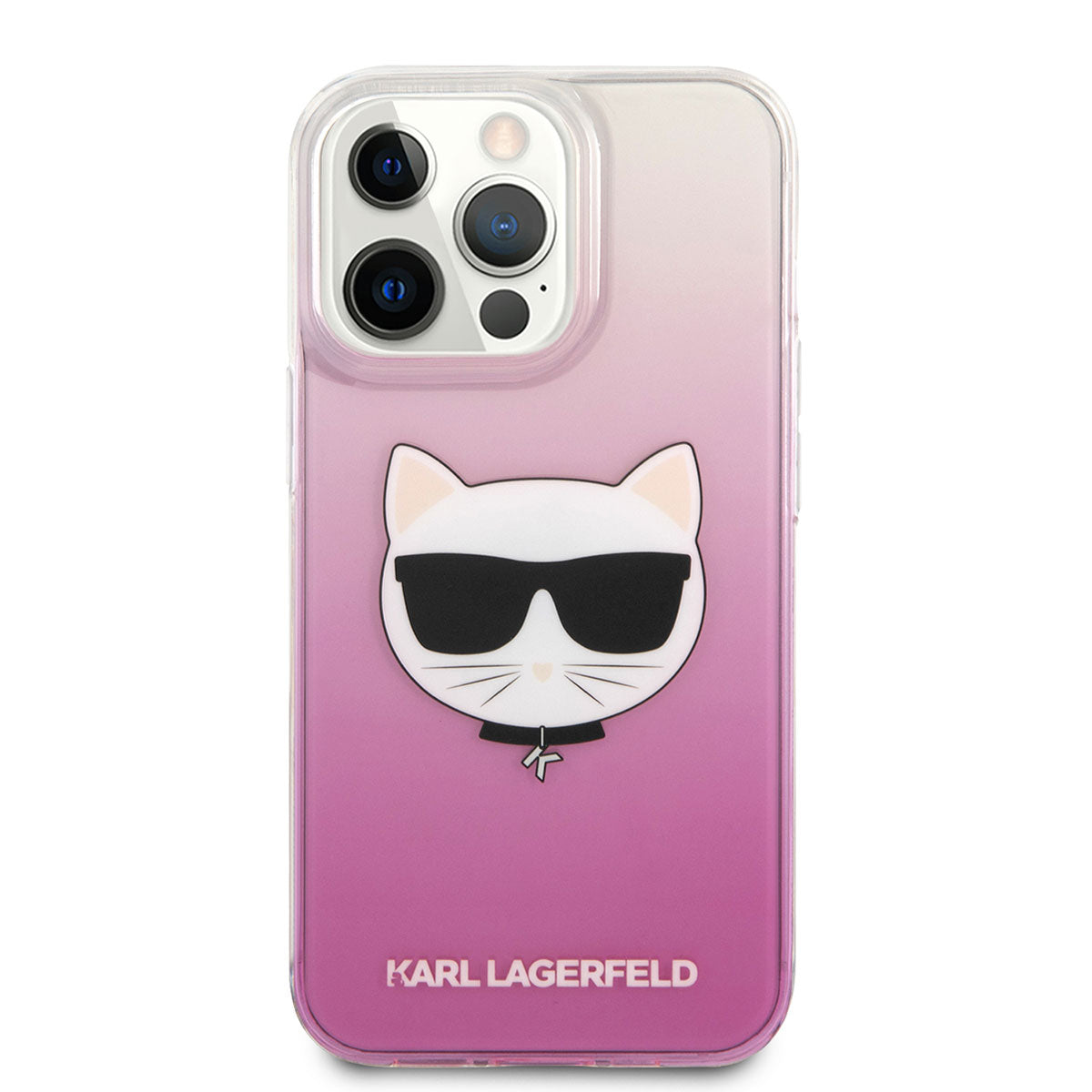 Apple iPhone 14 Pro Max Case Karl Lagerfeld Hard TPU Choupette Design Cover Pink