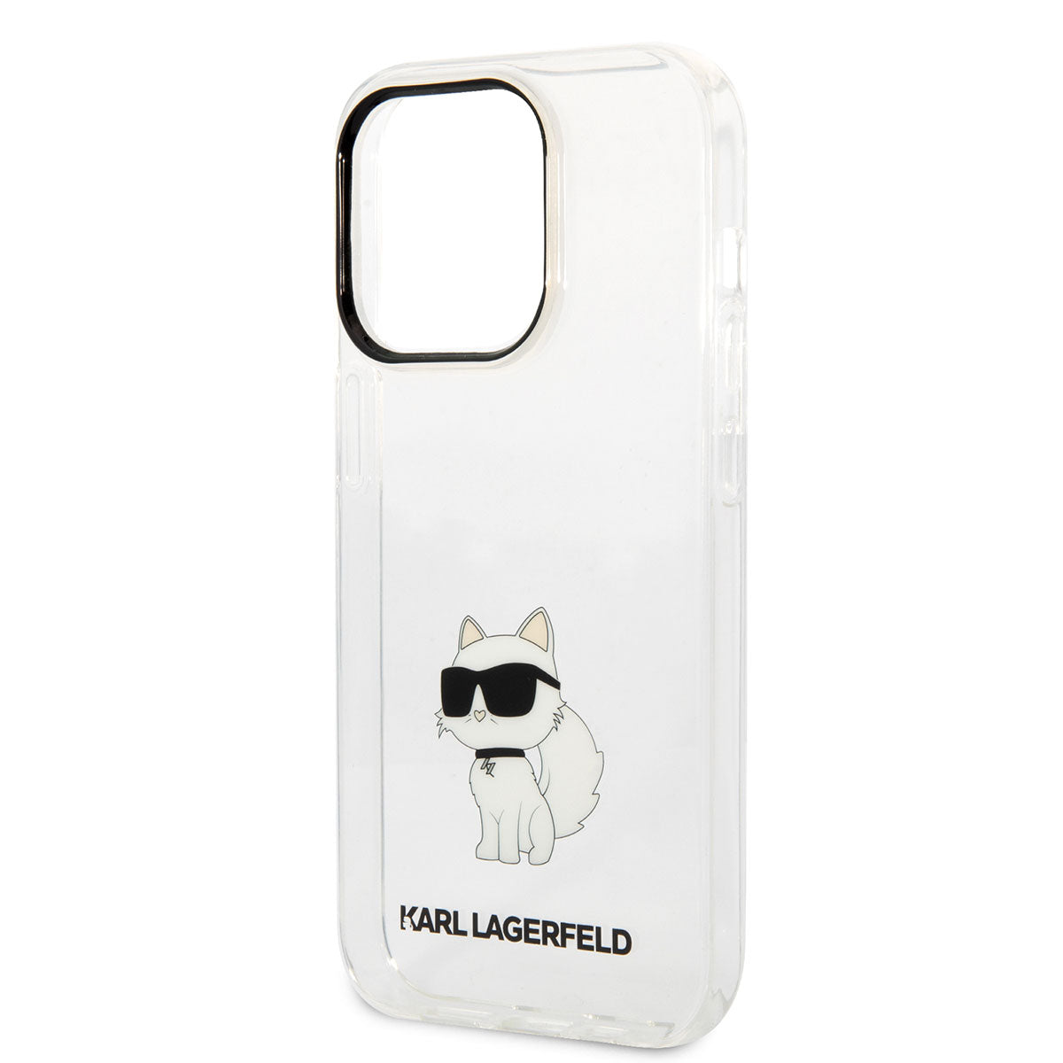 Apple iPhone 14 Pro Max Case Karl Lagerfeld Transparent Choupette Design Cover Colorless