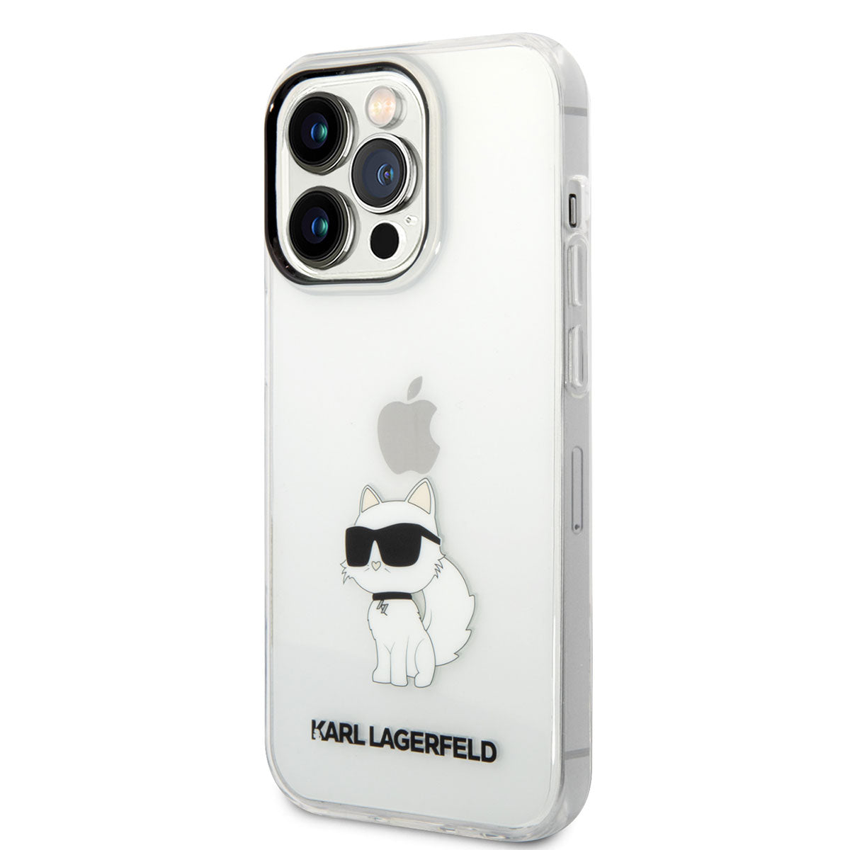 Apple iPhone 14 Pro Max Case Karl Lagerfeld Transparent Choupette Design Cover Colorless