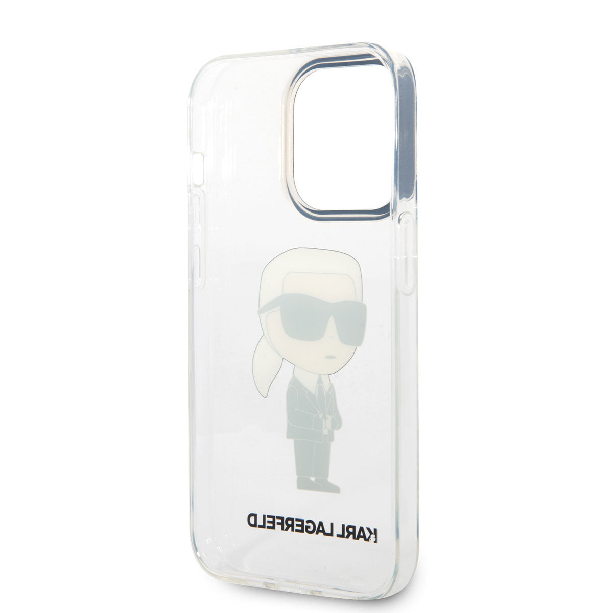 Apple iPhone 14 Pro Max Case Karl Lagerfeld Transparent Iconic Karl Design Cover Colorless