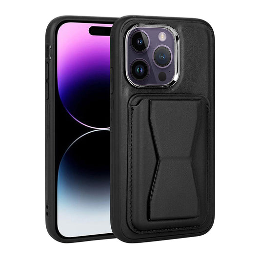 Apple iPhone 14 Pro Max Kılıf Kartlıklı Standlı Pu Deri Zore Memo Kapak