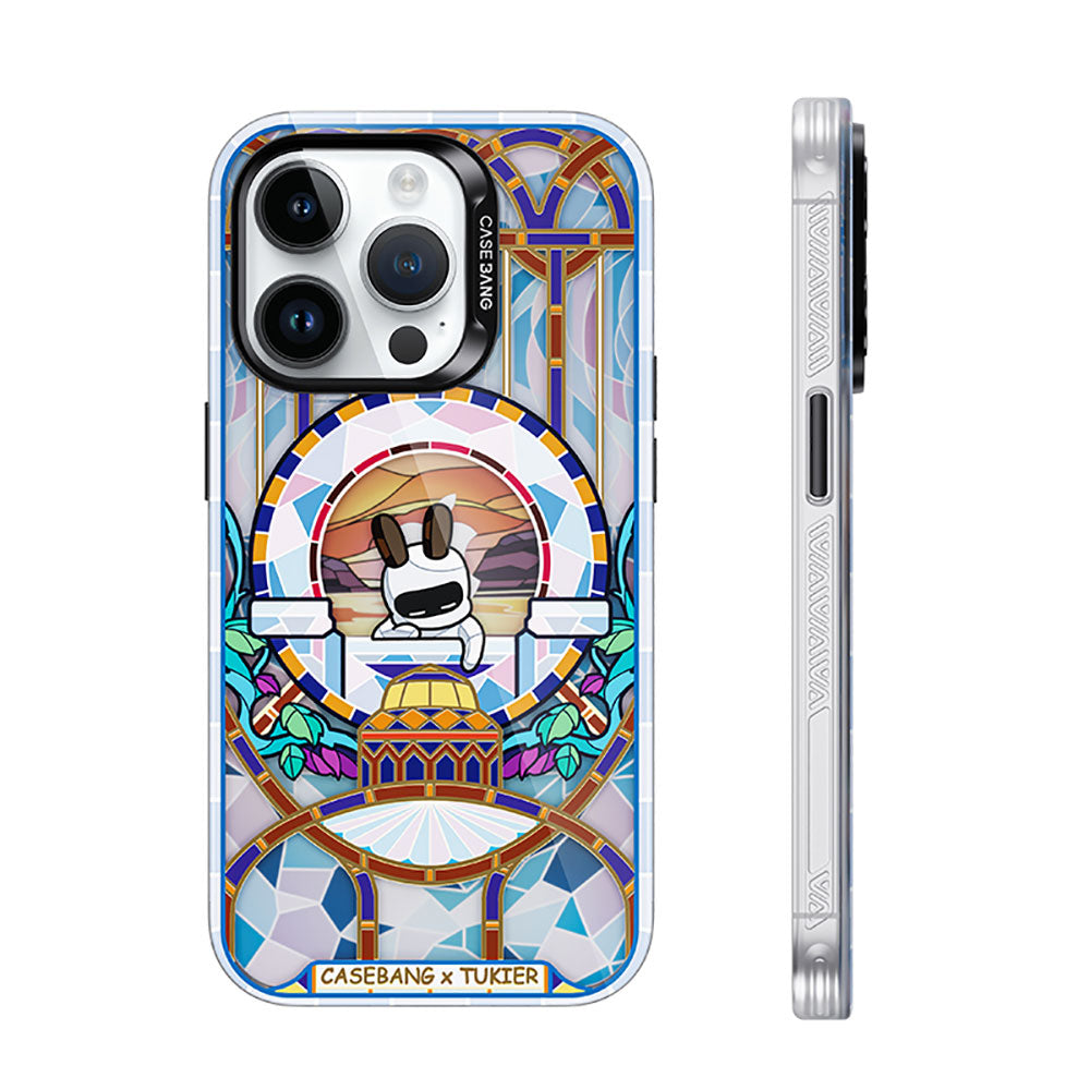Apple iPhone 14 Pro Max Case M-safe Charging Feature Benks Casebang Memory & Meditation Cover White