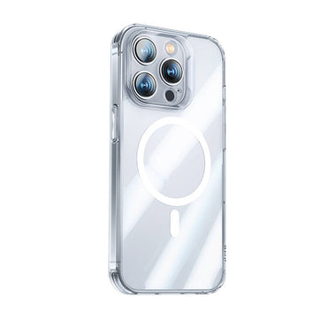 Apple iPhone 14 Pro Max Kılıf M-safe Şarj Özellikli Benks Magnetic Shiny Glass Serisi Kapak