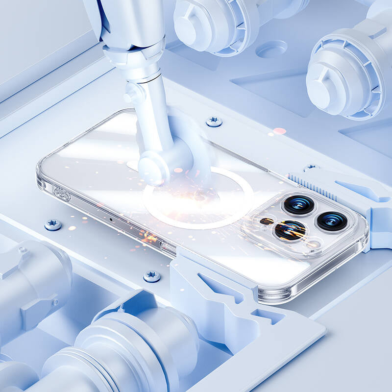 Apple iPhone 14 Pro Max Case M-safe Charging Feature Camera Protection Benks Corning Glass Series Cover Colorless