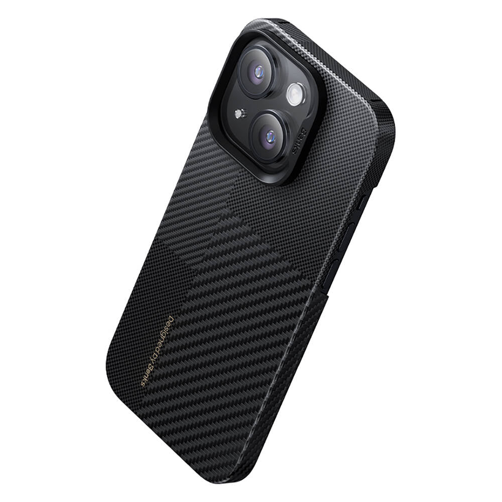 Apple iPhone 14 Pro Max Case M-safe Charging Carbon Fiber Benks Montage ArmorAir Kevlar Cover Black
