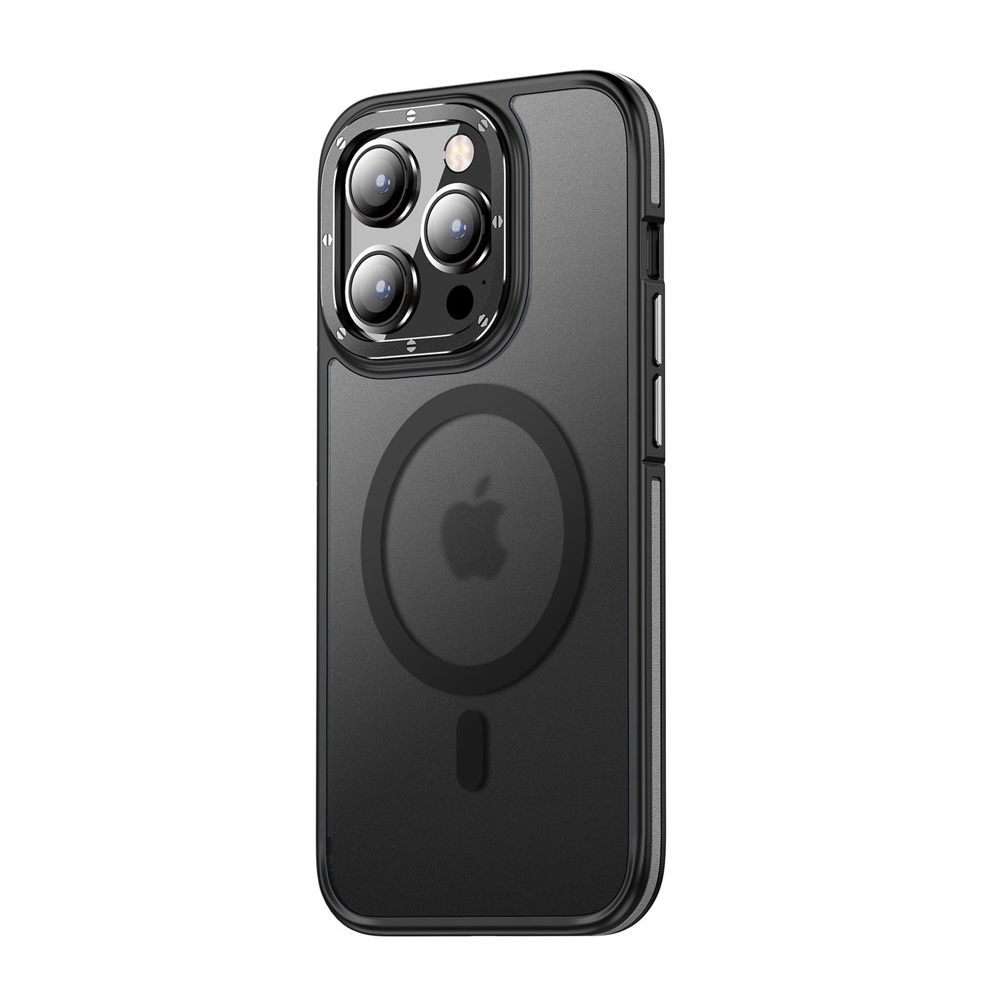 Apple iPhone 14 Pro Max Kılıf M-safe Şarj Özellikli Mat Görünümlü Wlons Vevo Kapak Gümüş