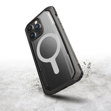 Apple iPhone 14 Pro Max Kılıf M-safe Şarj Özellikli Raptic Secure Serisi Çift Kat TPU Kenarlı Şeffaf Arka Yüzeyli Kapak