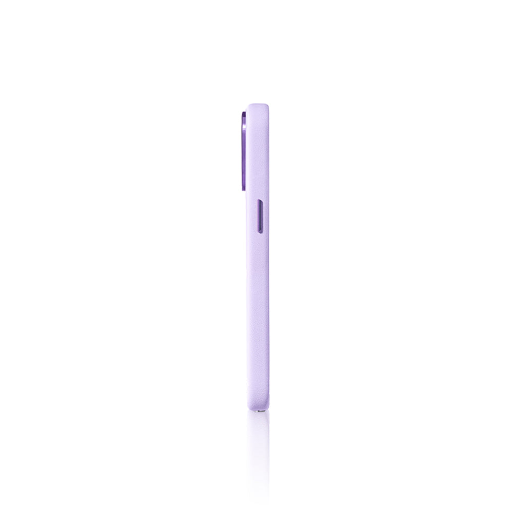 Apple iPhone 14 Pro Max Case M-safe Charging Feature Stand Faux Leather Design Pynana Dancing Circle Series Cover Lilac