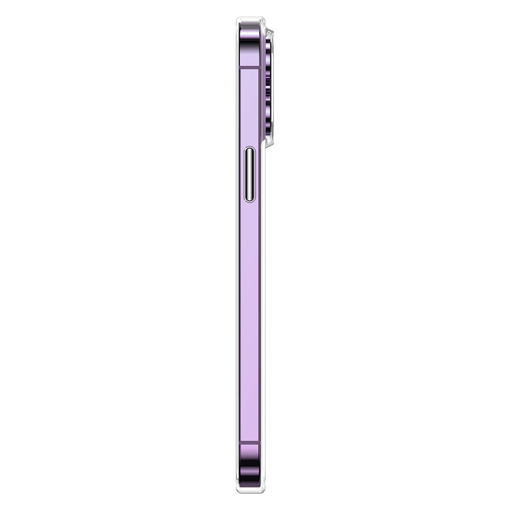 Apple iPhone 14 Pro Max Kılıf M-safe Şarj Özellikli Transparan Sert PC Wlons Pita Kapak Renksiz