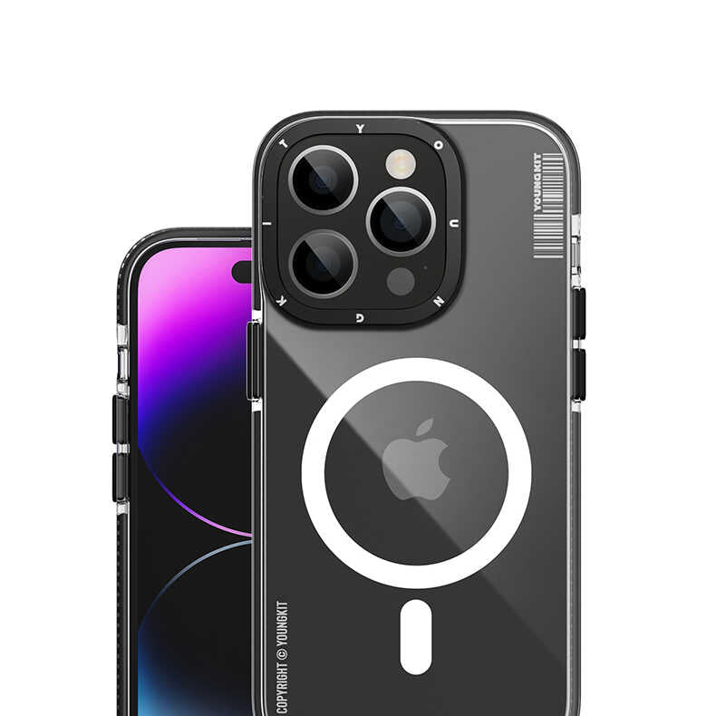 Apple iPhone 14 Pro Max Case M-Safe Charging Feature YoungKit Exquisite Series Cover Purple