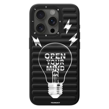 Apple iPhone 14 Pro Max Kılıf M-safe Şarj Özellikli Youngkit Open Mind Serisi Kapak Siyah