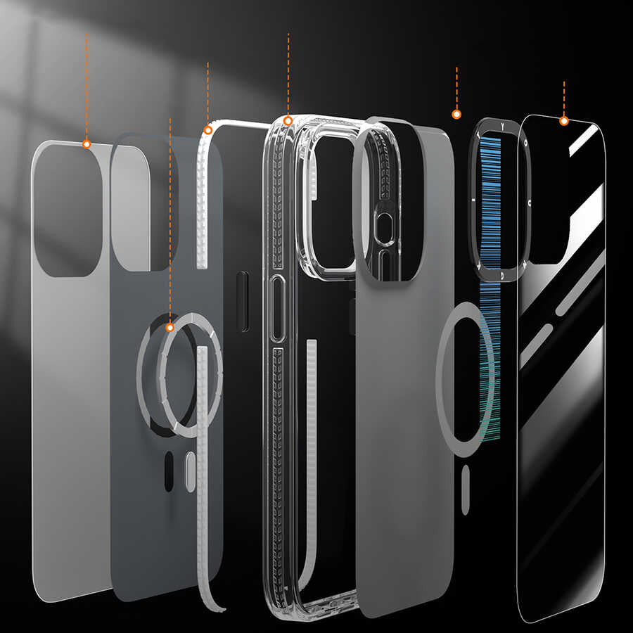 Apple iPhone 14 Pro Max Case M-safe Charging Feature Youngkit Pure Series Cover Gray