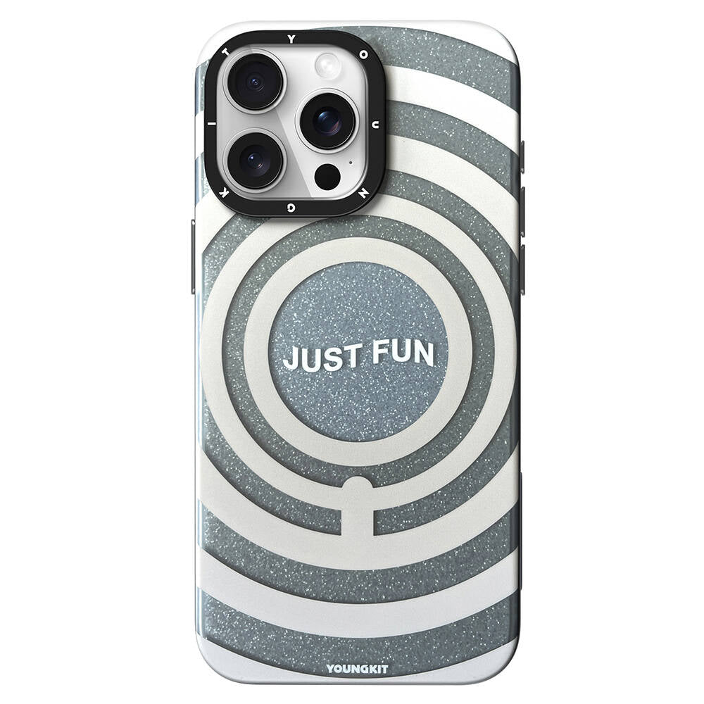 Apple iPhone 14 Pro Max Case M-safe Charging Feature Youngkit Star Dazzle Series Cover Gray