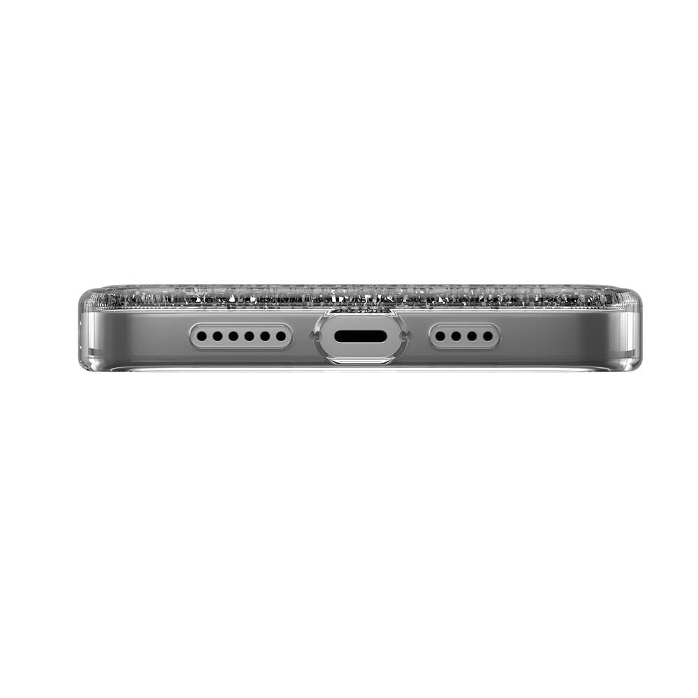 Apple iPhone 14 Pro Max Kılıf Parlayan Simli Şeffaf Lisanslı Switcheasy Starfield Kapak Renksiz