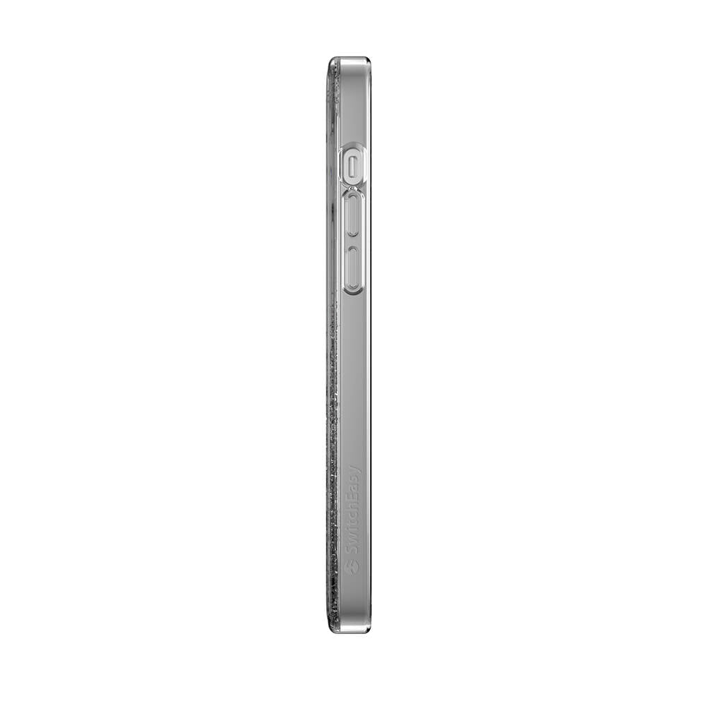 Apple iPhone 14 Pro Max Kılıf Parlayan Simli Şeffaf Lisanslı Switcheasy Starfield Kapak Renksiz