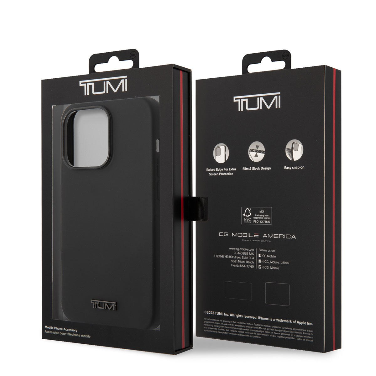 Apple iPhone 14 Pro Max Case TUMI M-safe Charging Liquid Silicone Cover Black
