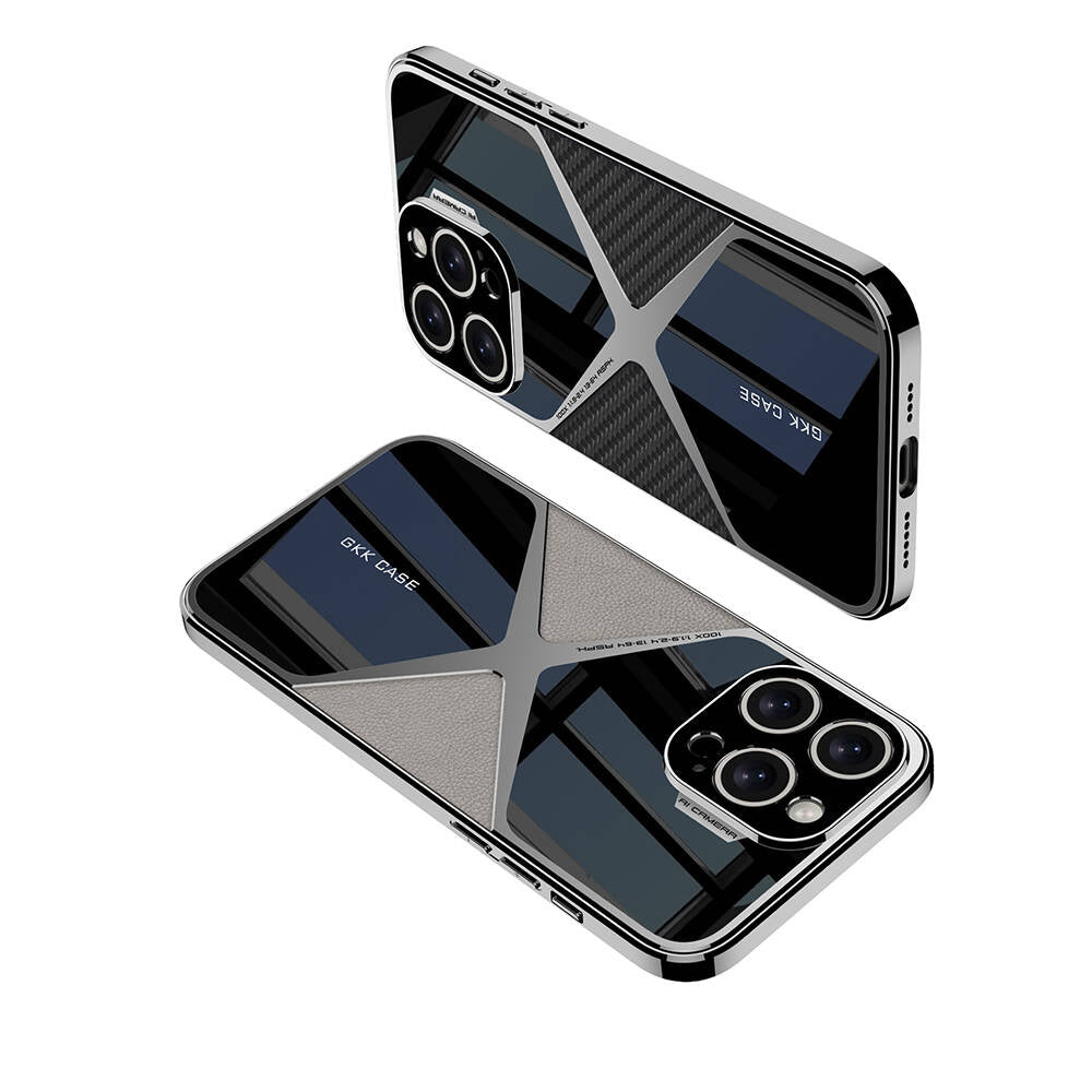 Apple iPhone 14 Pro Max Case Ultra Thin Camera Protection PC + Leather Back Surface Zore X-Pro Cover Black