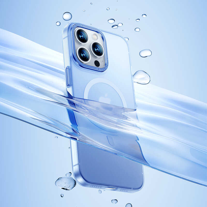 Apple iPhone 14 Pro Max Case Wireless Charging Supported Benks Magnetic Haze Cover Silver