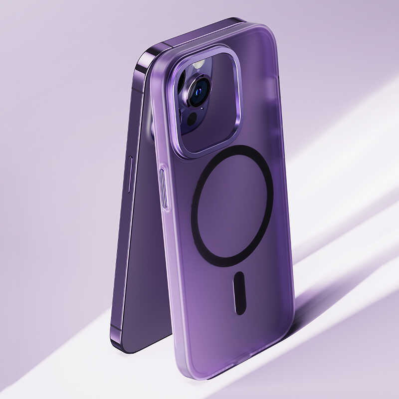 Apple iPhone 14 Pro Max Case Wireless Charging Supported Benks New Series Magnetic Haze Cover Black