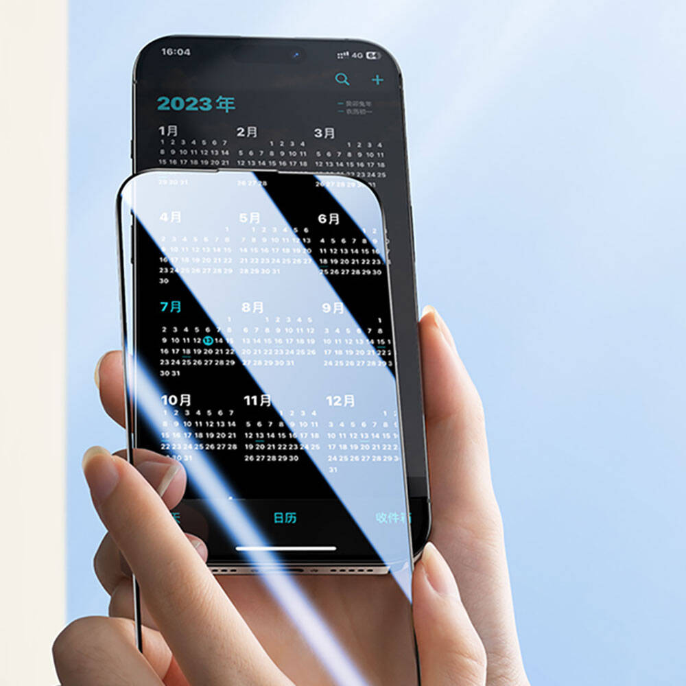 Apple iPhone 15 Benks V Pro Ultra Shield 0.3mm Ekran Koruyucu + Kolay Uygulama Aparatlı Siyah