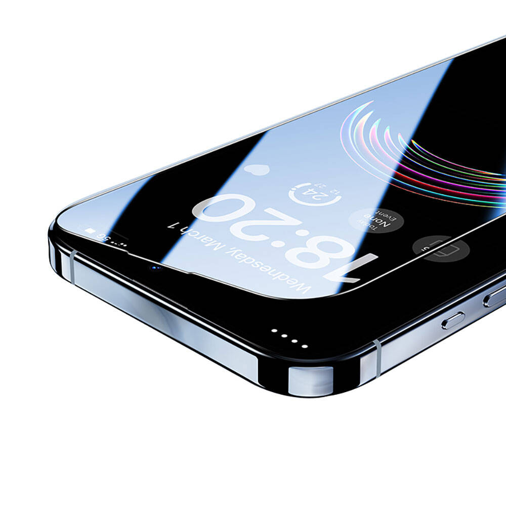 Apple iPhone 15 Benks V Pro Ultra Shield 0.3mm Ekran Koruyucu + Kolay Uygulama Aparatlı Siyah