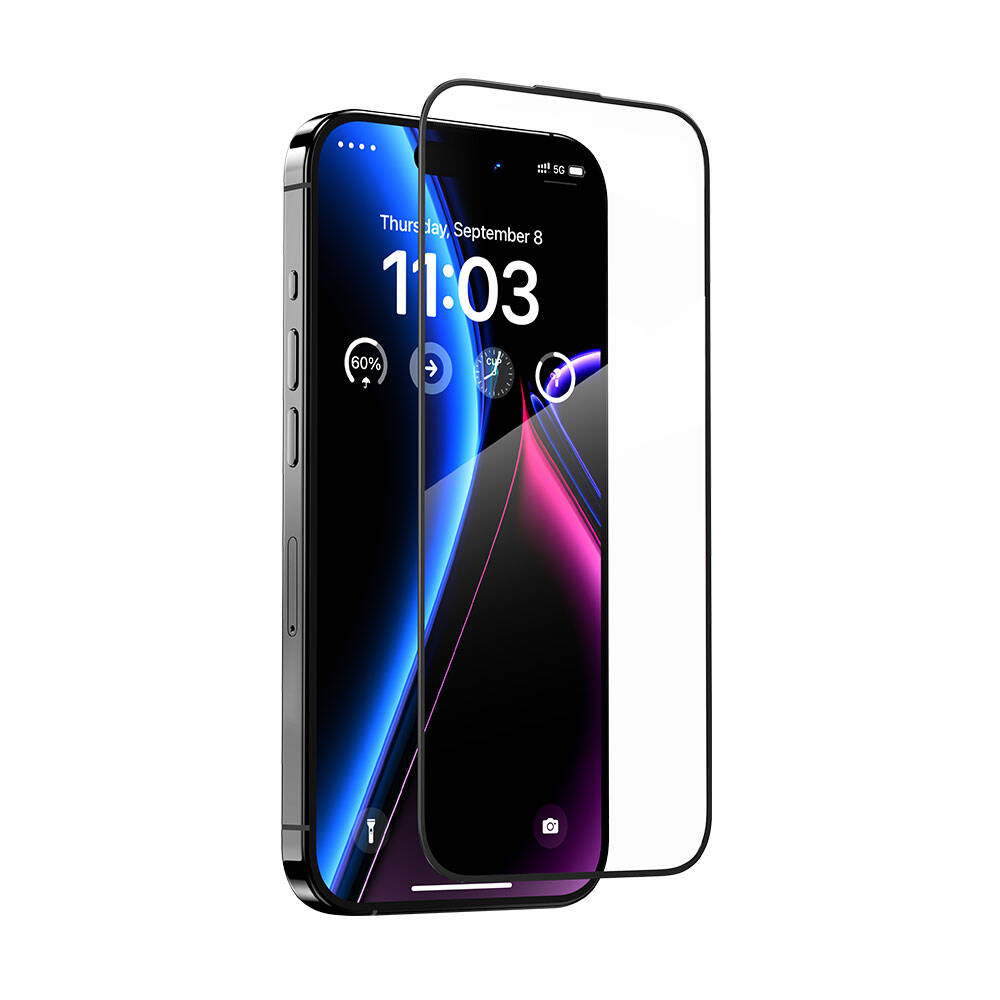 Apple iPhone 15 Benks V Pro Ultra Shield 0.3mm Ekran Koruyucu + Kolay Uygulama Aparatlı Siyah