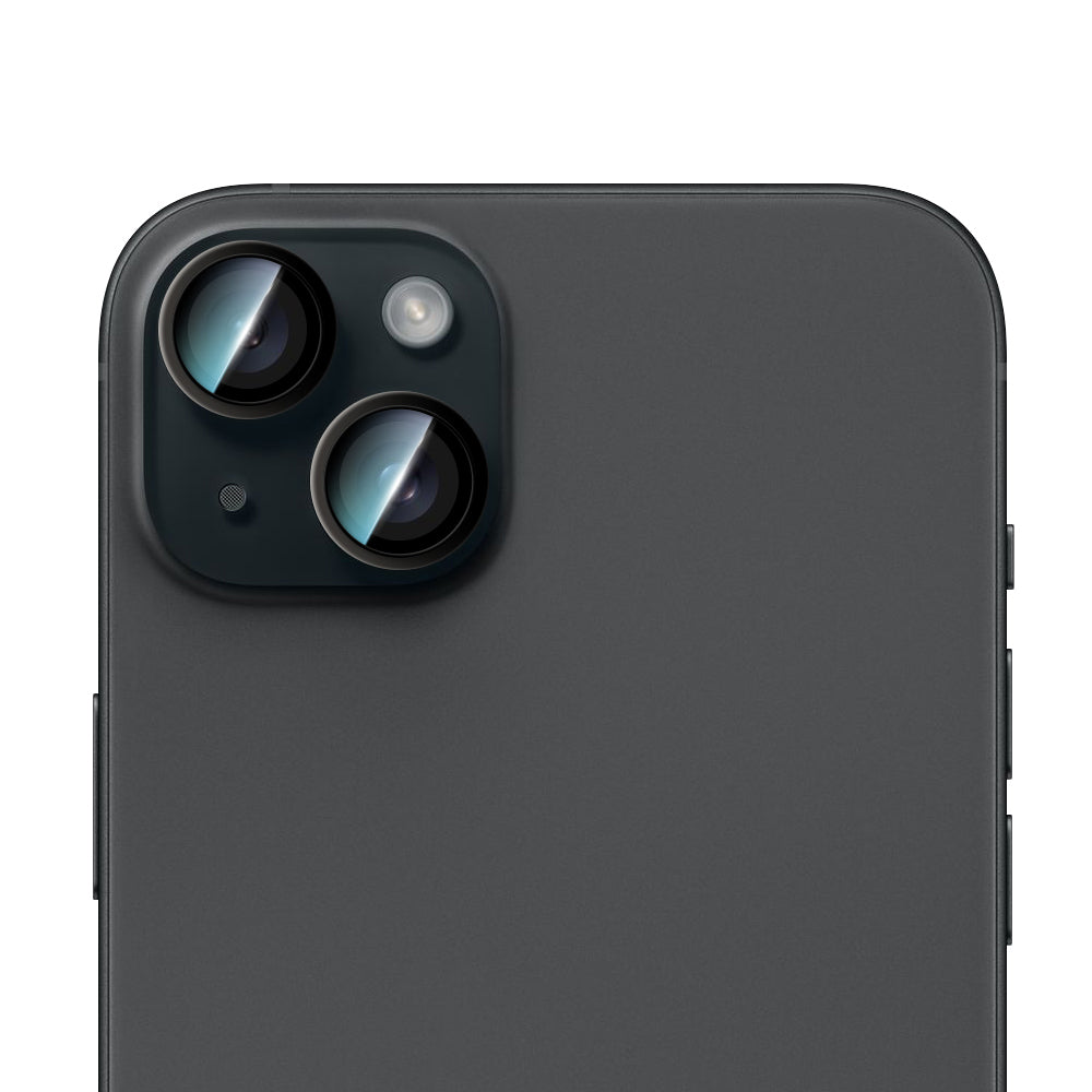 Apple iPhone 15 CaseWorld Alloy Series Oleophobic Anti-Reflective Camera Lens Protector Silver