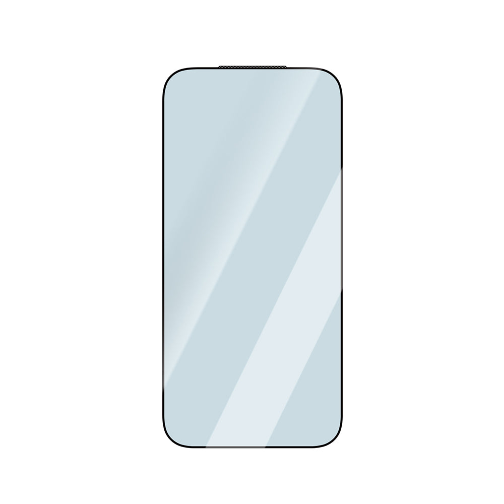 Apple iPhone 15 CaseWorld Applicator Serisi 2.5D Eyesafe Mavi Işık Teknolojili 0.33mm Temperli Cam Ekran Koruyucu + Uygulama Aparatı Şeffaf