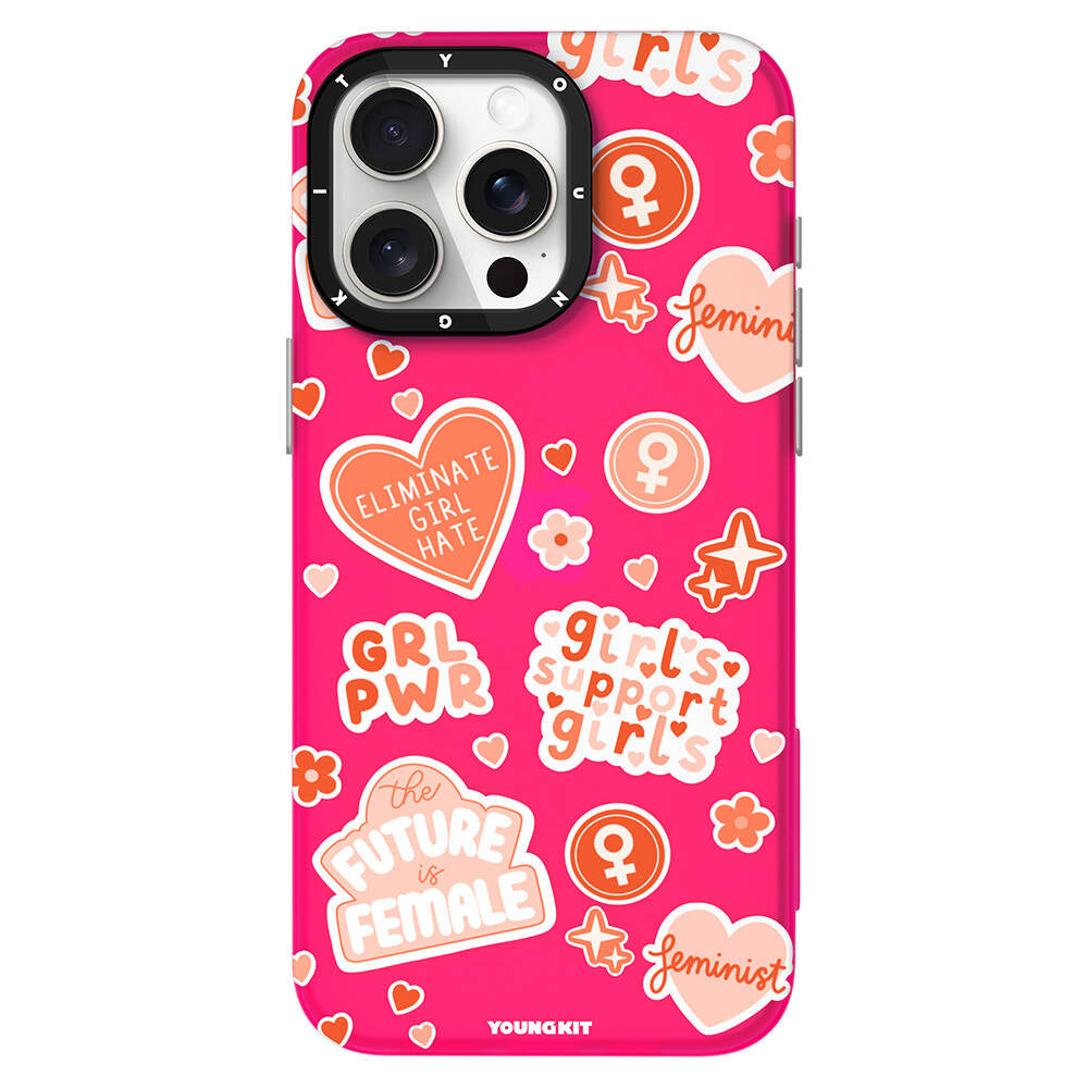 Apple iPhone 15 Case Bethany Green Design Youngkit Sweet Language Cover Green