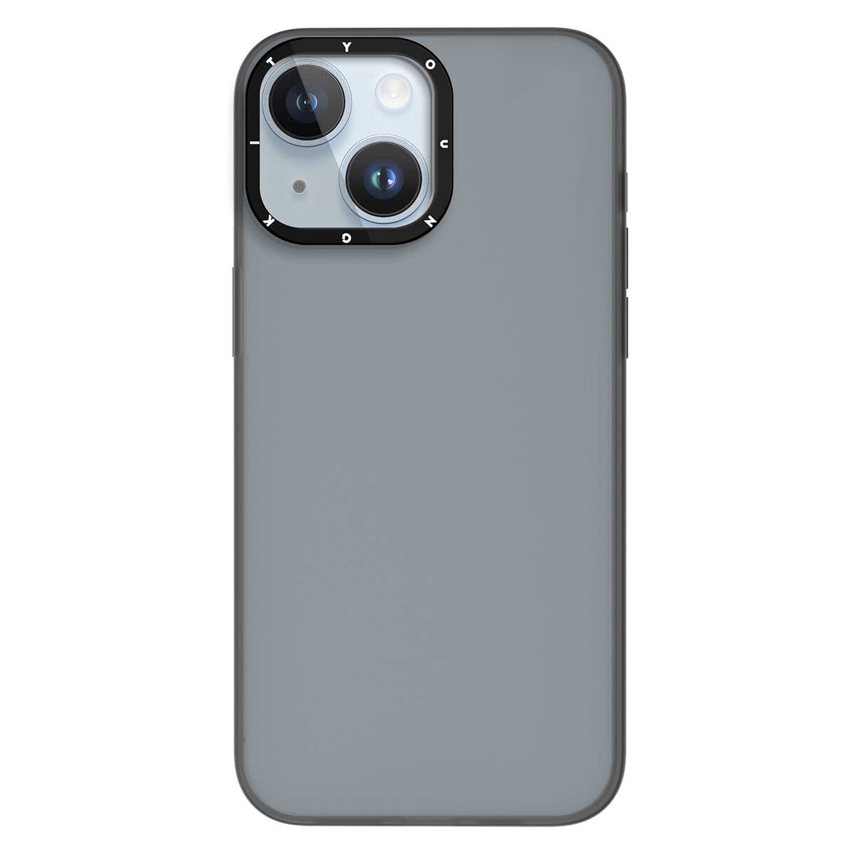 Apple iPhone 15 Case Frosted Matte Design Youngkit Hidden Sand Series Cover Gray