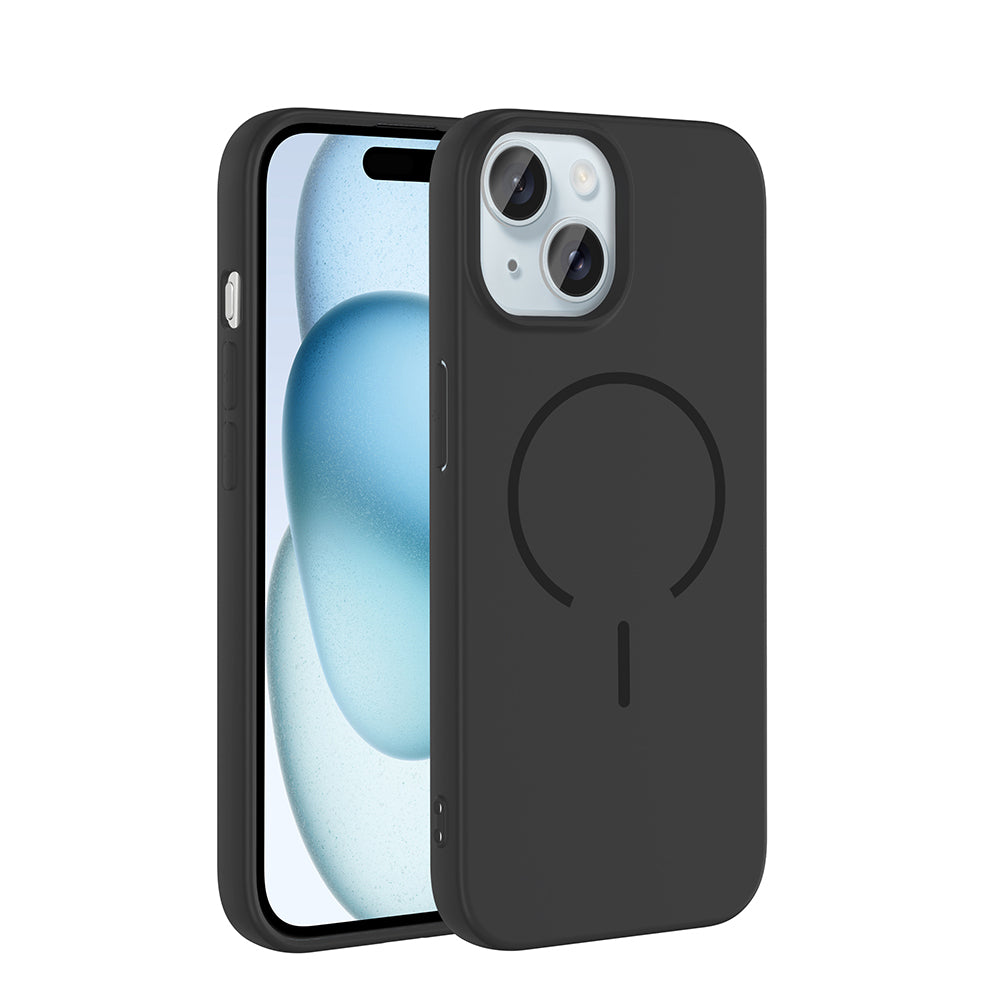 Apple iPhone 15 Kılıf M-safe Şarj Özellikli Zore Meta Kapak – Tak