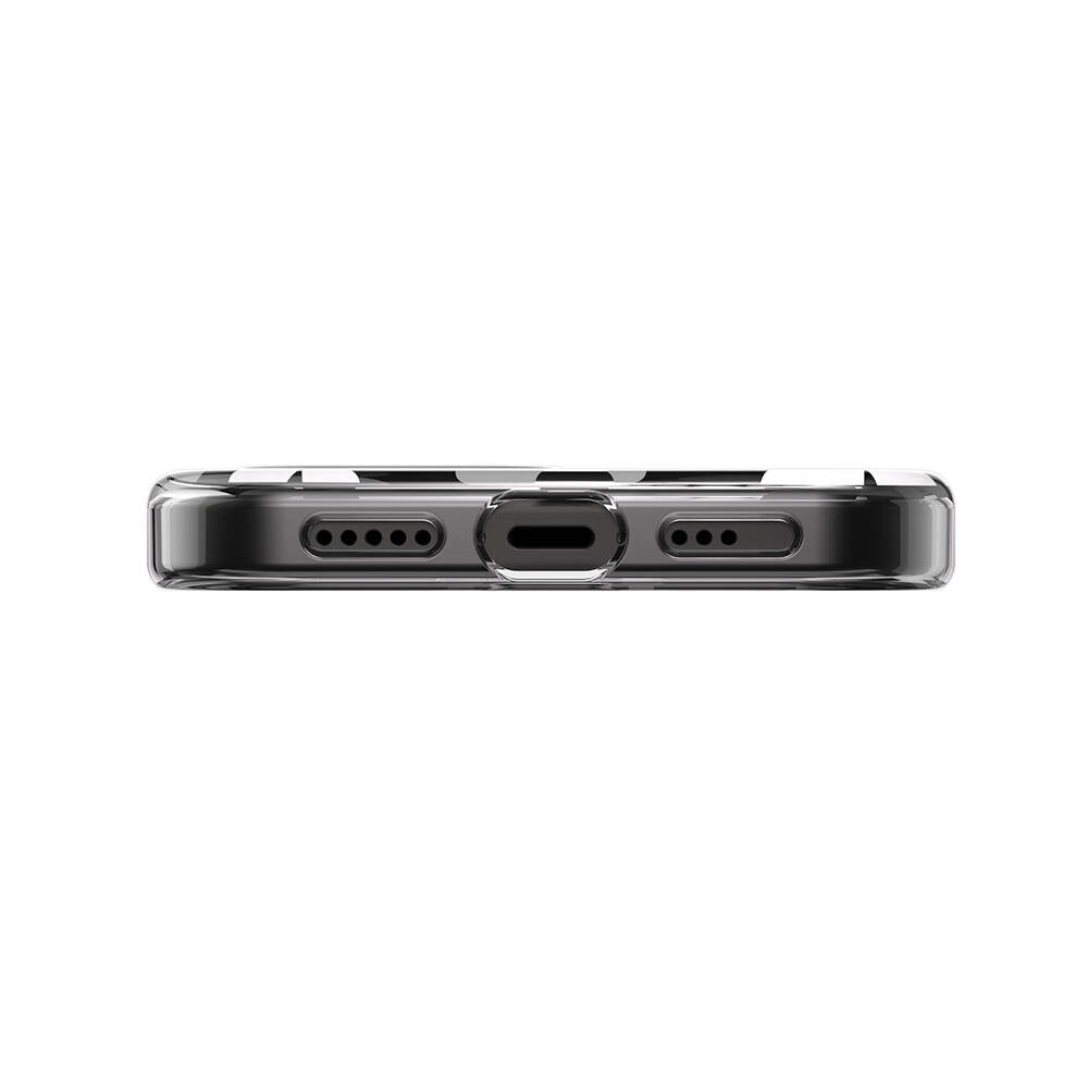 Apple iPhone 15 Kılıf M-safe Şarj Özellikli Çift IMD Baskılı Lisanslı Switcheasy Artist-M Fleur Kapak Gri