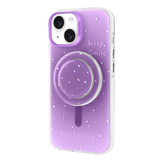 Apple iPhone 15 Kılıf M-safe Şarj Özellikli Tak-Çıkar Pop Soketli Zore Tiktok Kapak