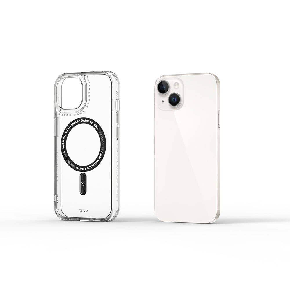 Apple iPhone 15 Case M-safe Charging Feature Wiwu Basic Color J Series Cover White
