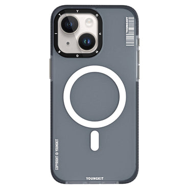 Apple iPhone 15 Kılıf M-safe Şarj Özellikli Youngkit Jiansha Serisi Kapak Pembe