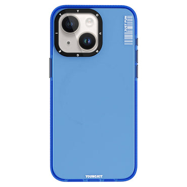 Apple iPhone 15 Kılıf Pürüzsüz Düz Arka Yüzey YoungKit Crystal Color Serisi Kapak Renksiz