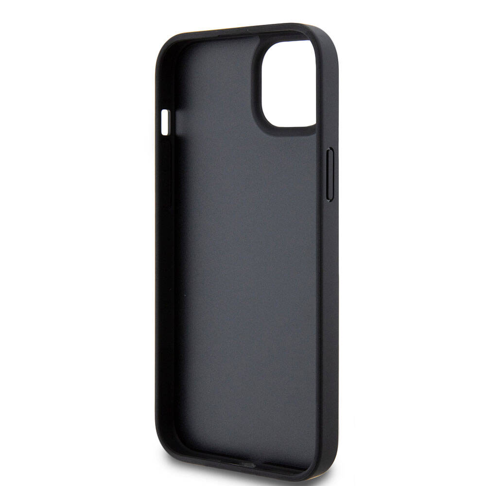 Apple iPhone 15 Case US Polo Assn. Original Licensed Three-Color Stripe Design Print Logo Cover Black