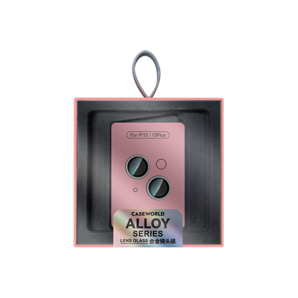 Apple iPhone 15 Plus CaseWorld Alloy Sparkling Diamond Serisi Taşlı Lens Koruyucu Colorful