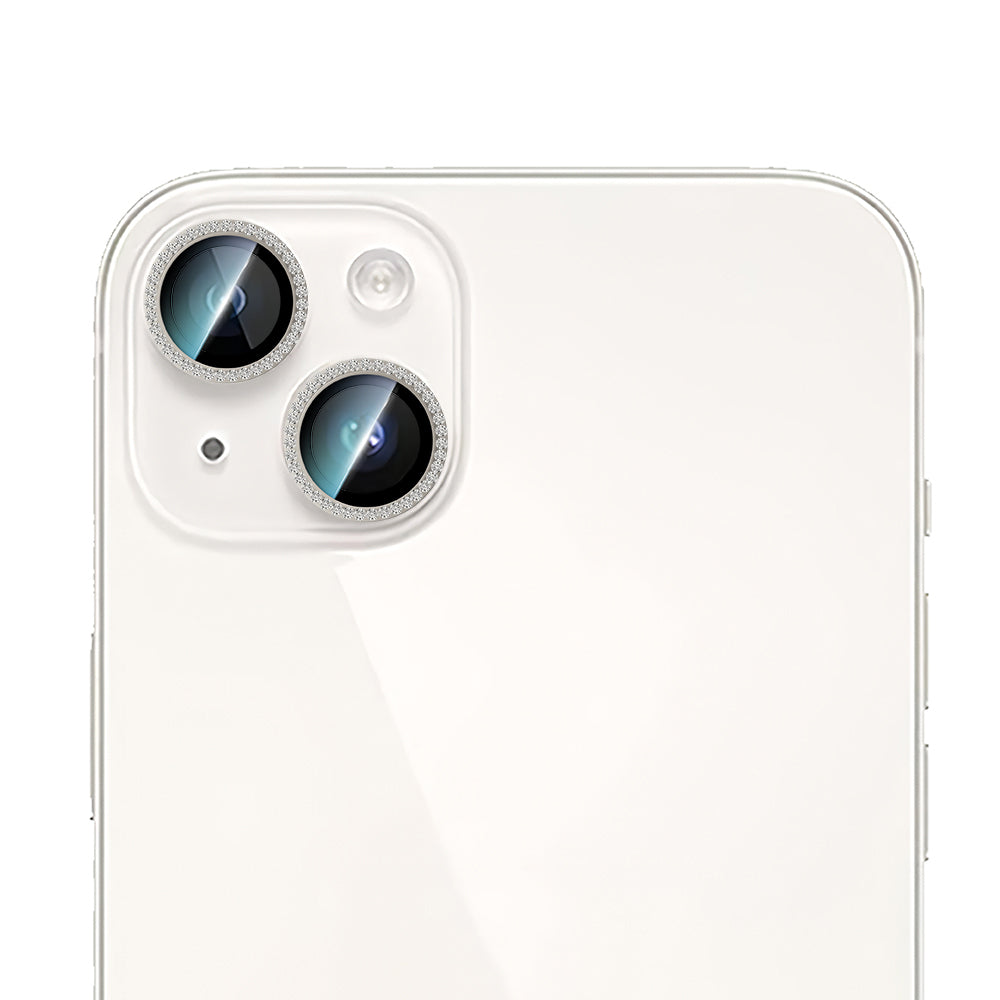 Apple iPhone 15 Plus CaseWorld Alloy Sparkling Diamond Series Stone Lens Protector Colorful