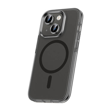 Apple iPhone 15 Plus Kılıf Airbagli M-safe Wireless Şarj Özellikli Lens Koruyuculu Zore Klaptika Kapak
