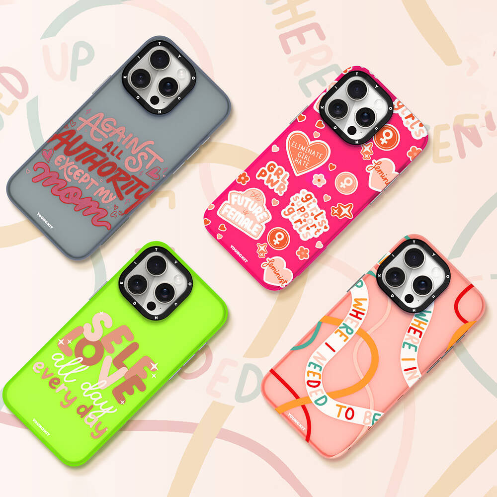 Apple iPhone 15 Plus Case Bethany Green Design Youngkit Sweet Language Cover Rose Gold