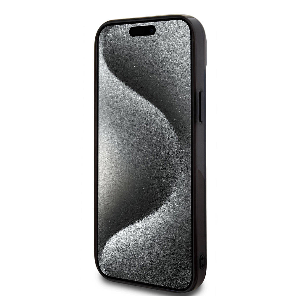 Apple iPhone 15 Plus Kılıf BMW M-safe Şarj Özellikli Transparan Renk Geçişli Dizayn Orjinal Lisanslı Kapak Mavi-Kırmızı