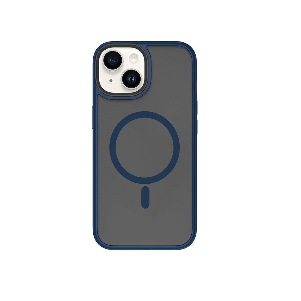 Apple iPhone 15 Plus Case Wiwu FGG-011 M-safe Charging Camera Protection Cover Blue